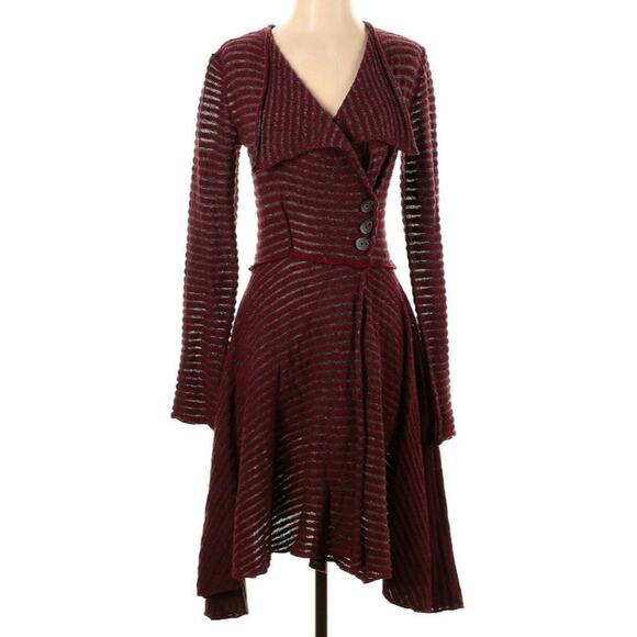Free People Boho Striped Cardigan Sweater - Picture 1 of 5